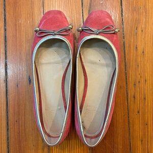 Lily Pulitzer Pink Suede Ballet Flats Size 7